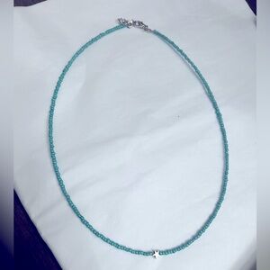 Chic Turquoise Beaded Necklace with Star Charm